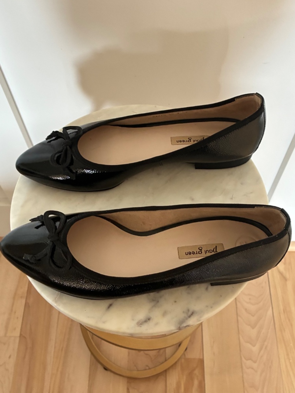 Paul Green black patent ballerina flats - Picture 6 of 9